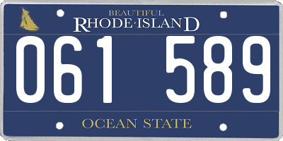 RI license plate 061589