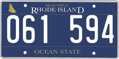 RI license plate 061594