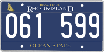 RI license plate 061599
