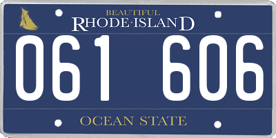 RI license plate 061606