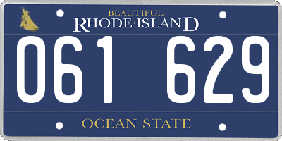 RI license plate 061629