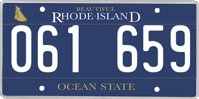 RI license plate 061659