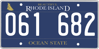 RI license plate 061682