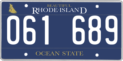 RI license plate 061689