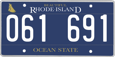 RI license plate 061691