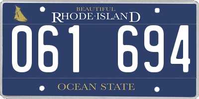 RI license plate 061694
