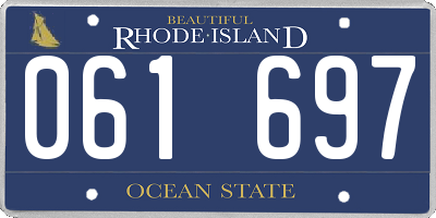 RI license plate 061697
