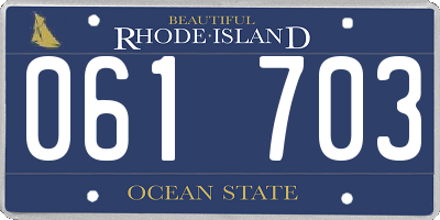 RI license plate 061703