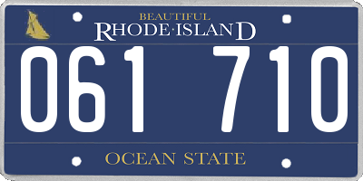 RI license plate 061710