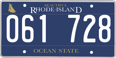 RI license plate 061728