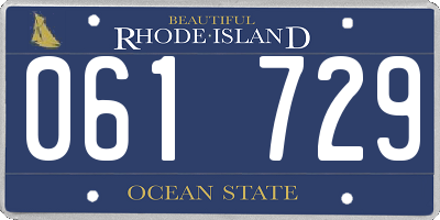 RI license plate 061729