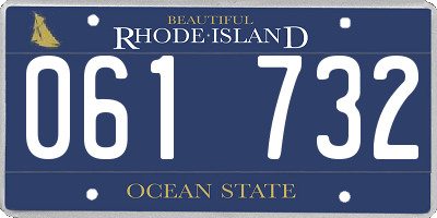 RI license plate 061732