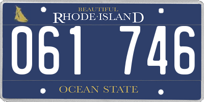 RI license plate 061746