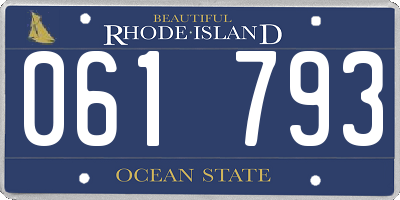 RI license plate 061793