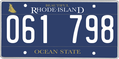 RI license plate 061798