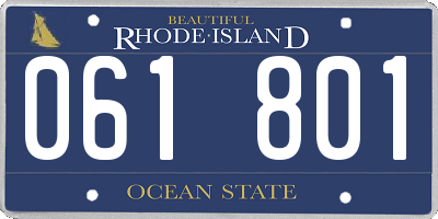 RI license plate 061801