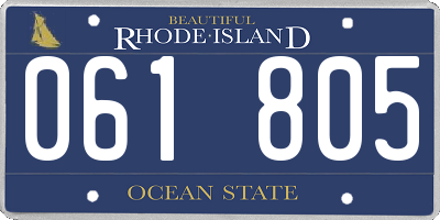 RI license plate 061805