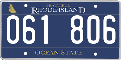 RI license plate 061806