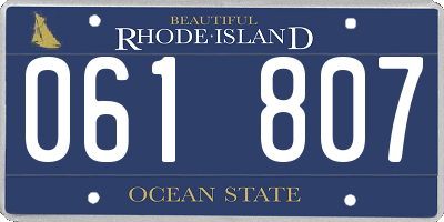 RI license plate 061807