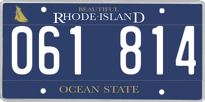 RI license plate 061814