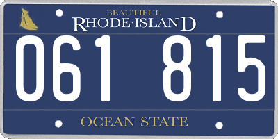 RI license plate 061815