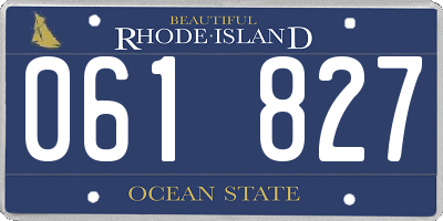 RI license plate 061827