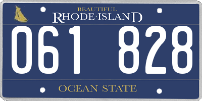 RI license plate 061828