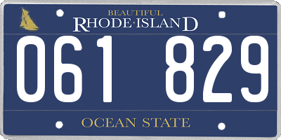 RI license plate 061829