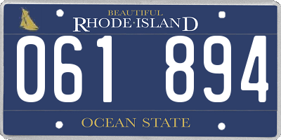 RI license plate 061894