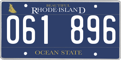 RI license plate 061896