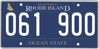 RI license plate 061900