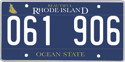 RI license plate 061906