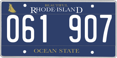 RI license plate 061907