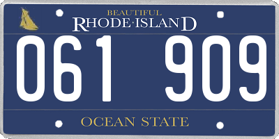 RI license plate 061909