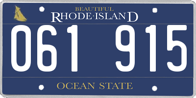 RI license plate 061915