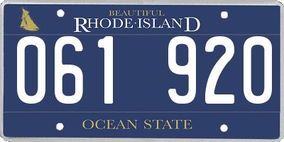 RI license plate 061920
