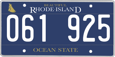RI license plate 061925