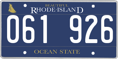 RI license plate 061926