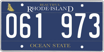 RI license plate 061973