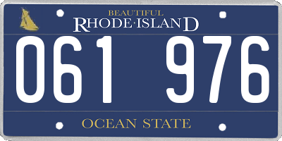 RI license plate 061976