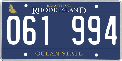 RI license plate 061994