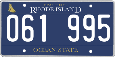 RI license plate 061995