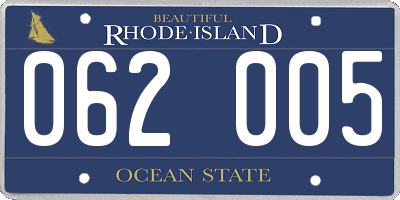 RI license plate 062005