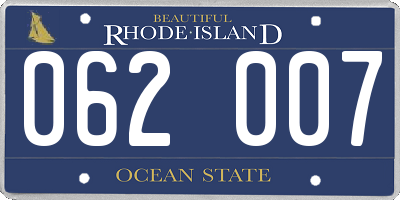 RI license plate 062007