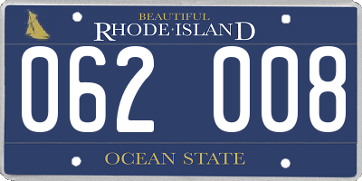 RI license plate 062008
