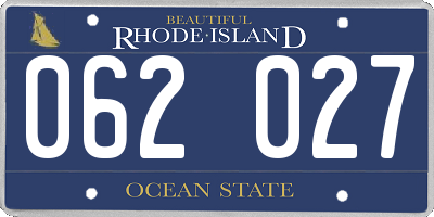 RI license plate 062027