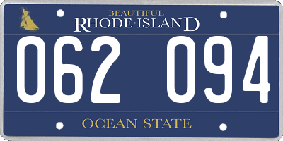 RI license plate 062094