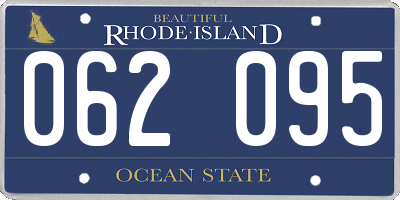 RI license plate 062095