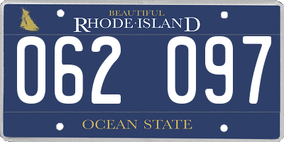 RI license plate 062097