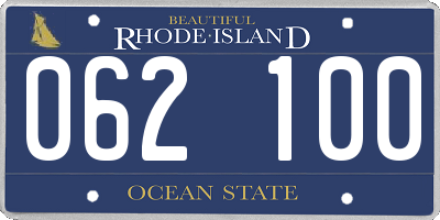 RI license plate 062100